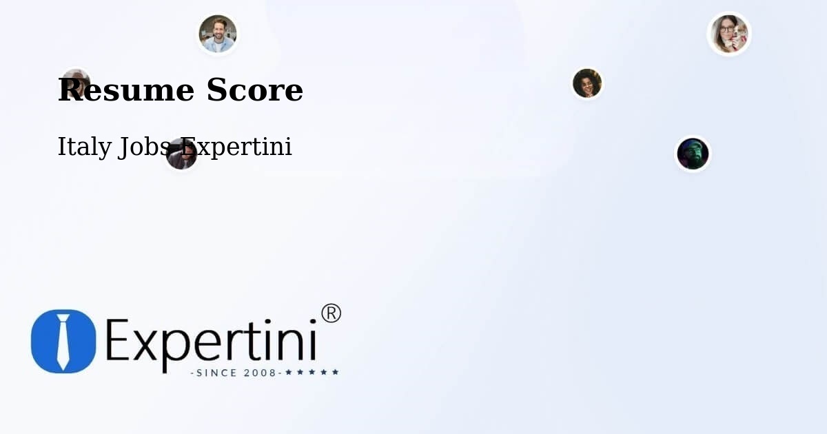 Resume Score & Job Description Match Tool – Prezza - Italy Jobs Expertini